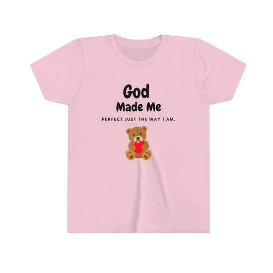 God Made Me Perfect kids tee shirt