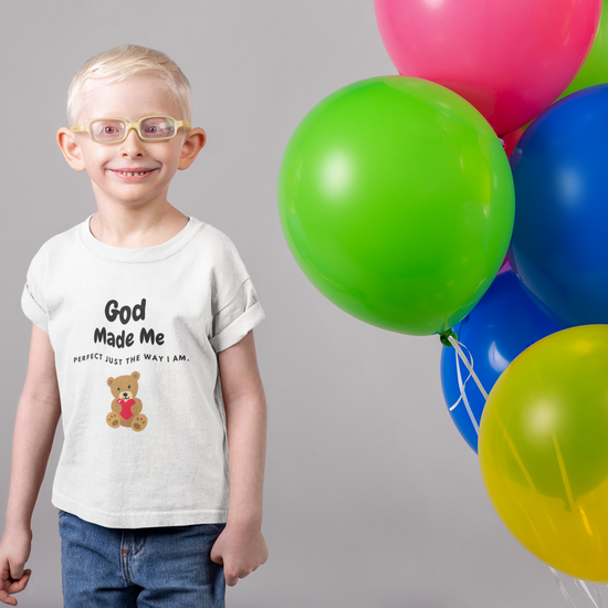 God Made Me Perfect kids tee shirt