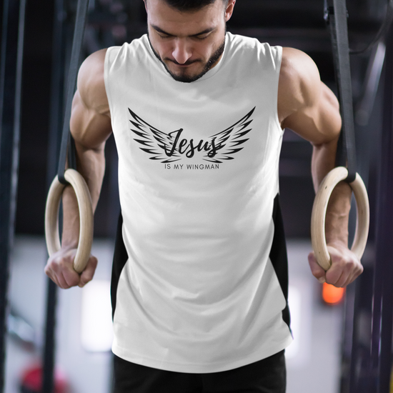 Jesus Is My Wingman sleeveless tshirt