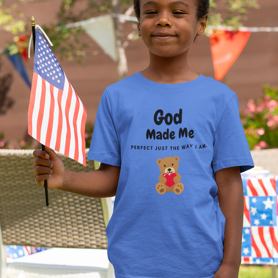 God Made Me Perfect kids tee shirt