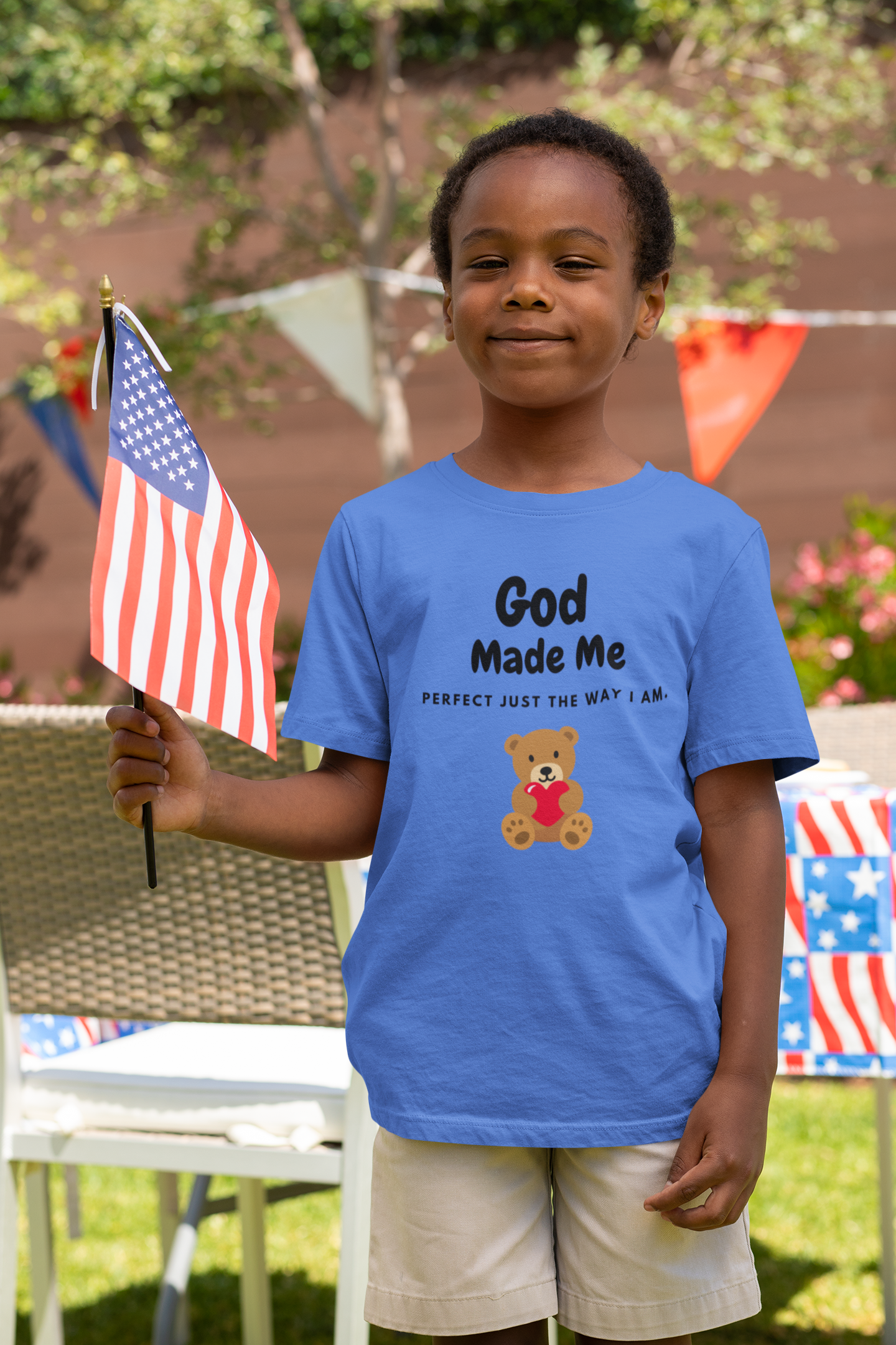 God Made Me Perfect kids tee shirt