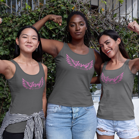 Women's Jesus Is My Wingman Gym Tank - All JOY Inspired